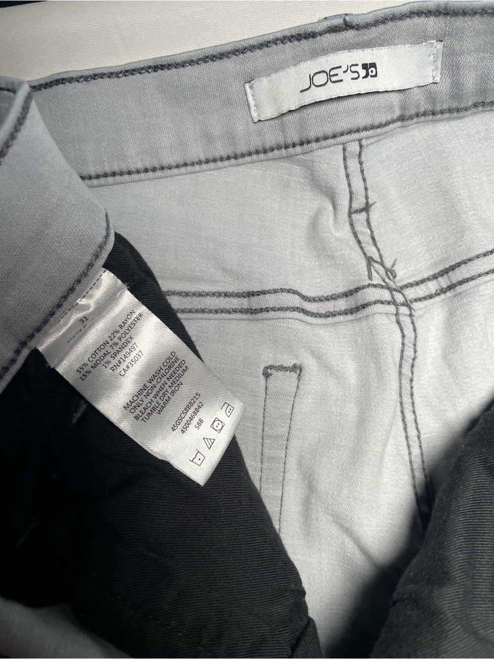 Joes Jeans The Brixton Jeans Mens Gray Slim Straight Stretch Medium Wash - Picture 3 of 8